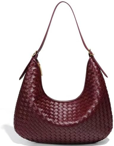 Shoulder Handbags Shoulder Bag for Women Totes Woven Vegan Leather Bag Hand Bag Working Lightweig... | Amazon (US)