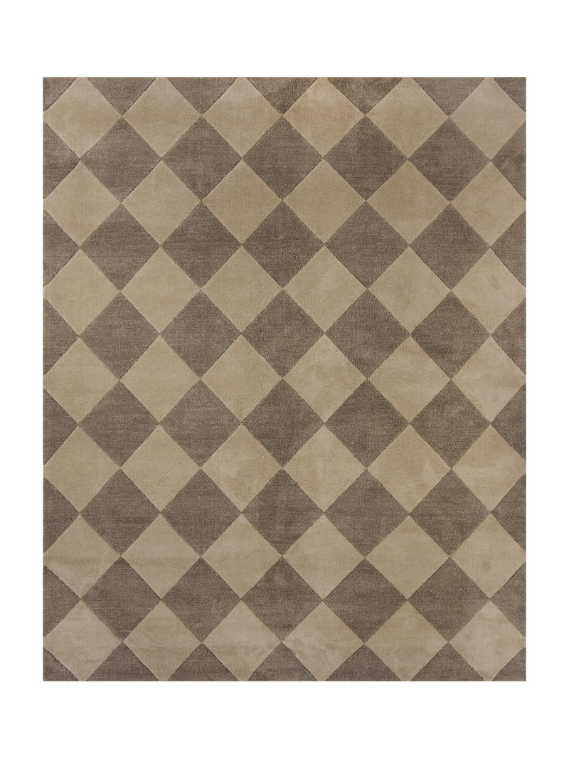 Better Homes & Gardens Brown Diamond Indoor 8' x 10' Area Rug | Walmart (US)