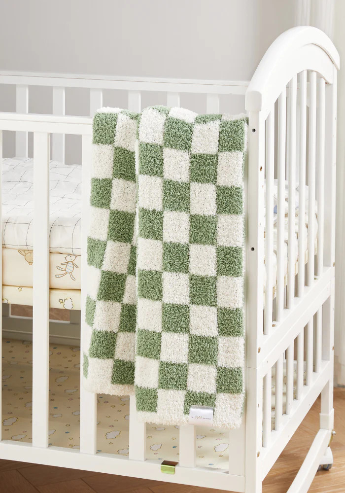 Checkered Stroller Buttery Blanket | The Styled Collection