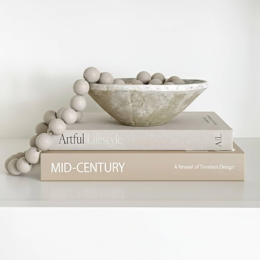Aesthetic Decorative Books - Set of 2 Stylish Boxes Enhance Your Coffee Table, Bookshelf or Mante... | Amazon (US)