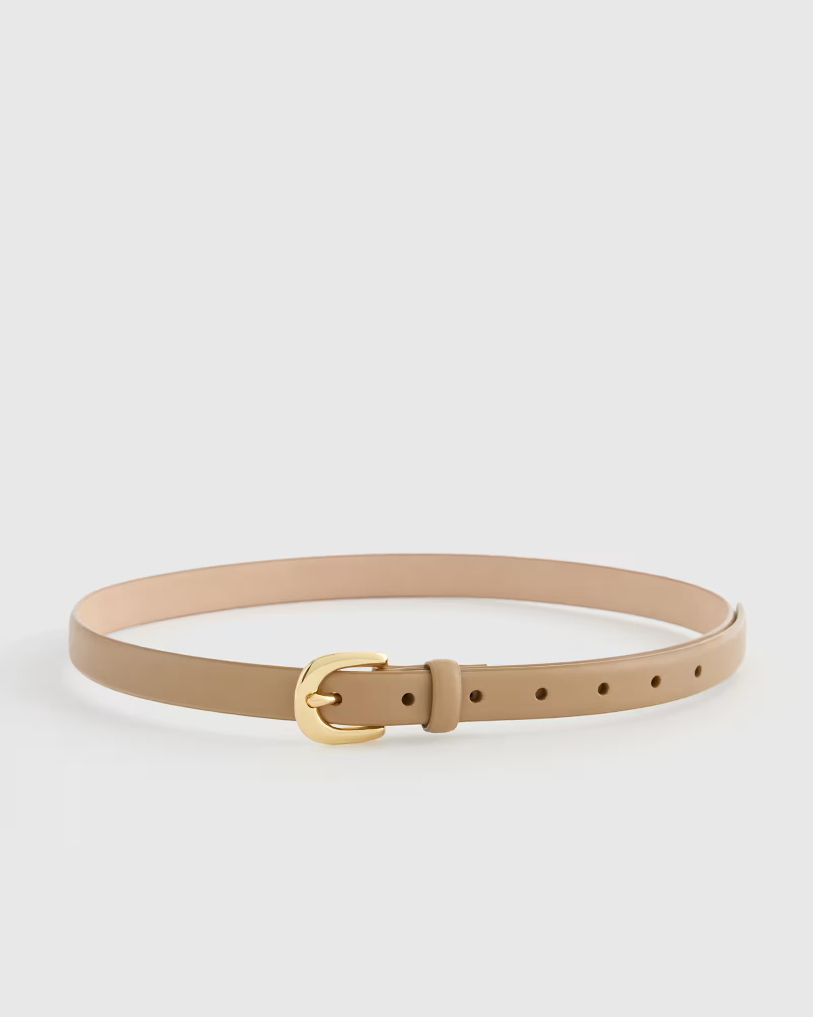 Sofia European Leather Skinny Belt | Quince