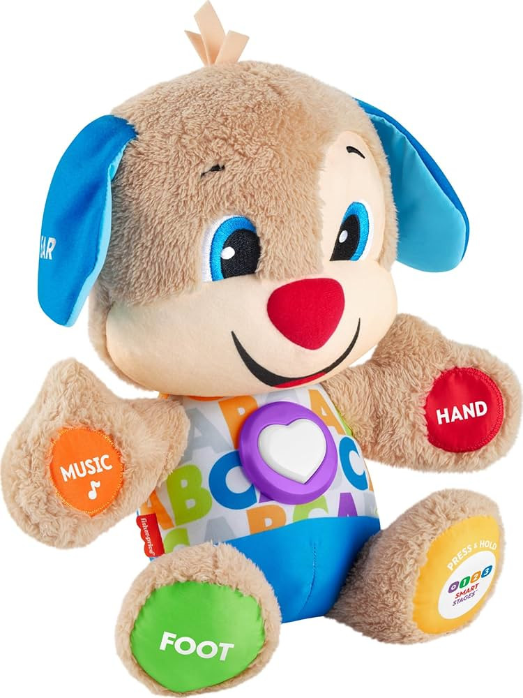 Fisher-Price Baby & Toddler Toy Laugh & Learn Smart Stages Puppy Musical Plush with Lights & Phrases for Infants Ages 6+ Months | Amazon (US)