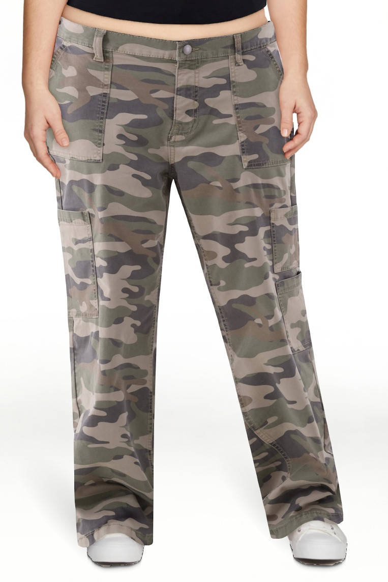 No Boundaries Wide Leg Cargo Pants, 31.5'' Inseam, Women's and Women's Plus Sizes XXS-4X | Walmart (US)