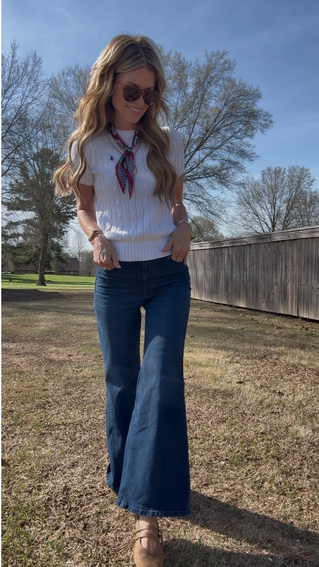 Friday OOTD! Im in an XS in the cable knit sweater. 2 short in jeans. 

#LTKdayinmylife #LTKgrwm #LTKootd