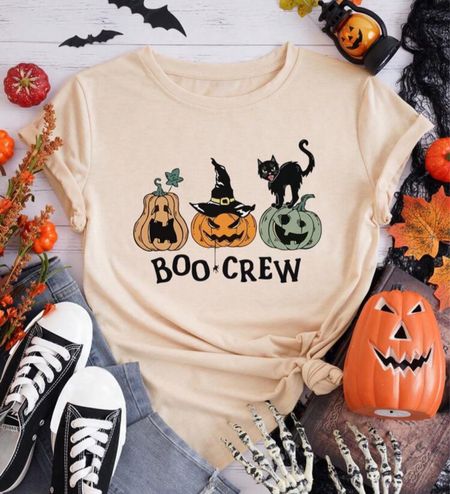 Boo-crew 👻🎃🐈‍⬛ Halloween teacher shirt

#LTKSeasonal