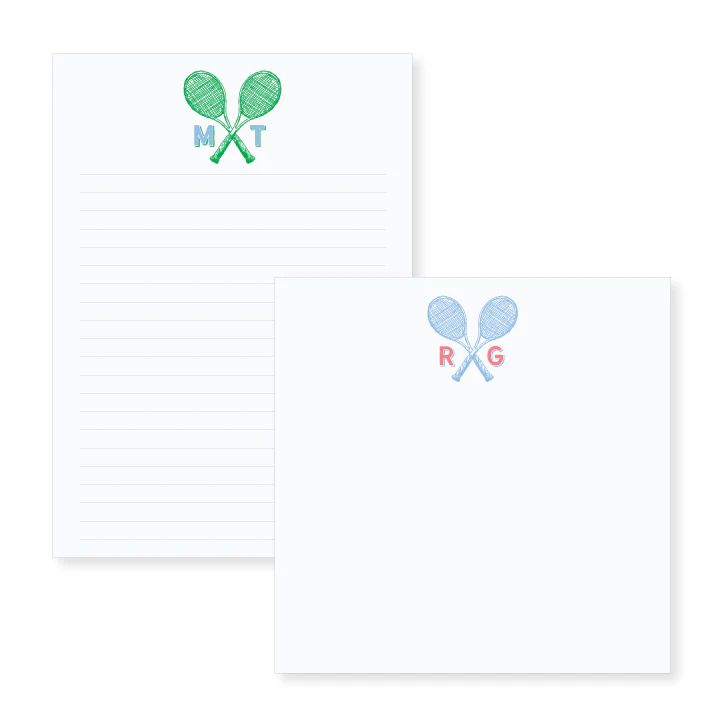 Tennis Notepad // two sizes | Spice Paper Designs