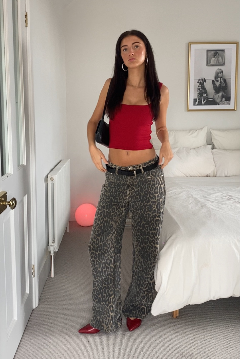 leopard jeans 