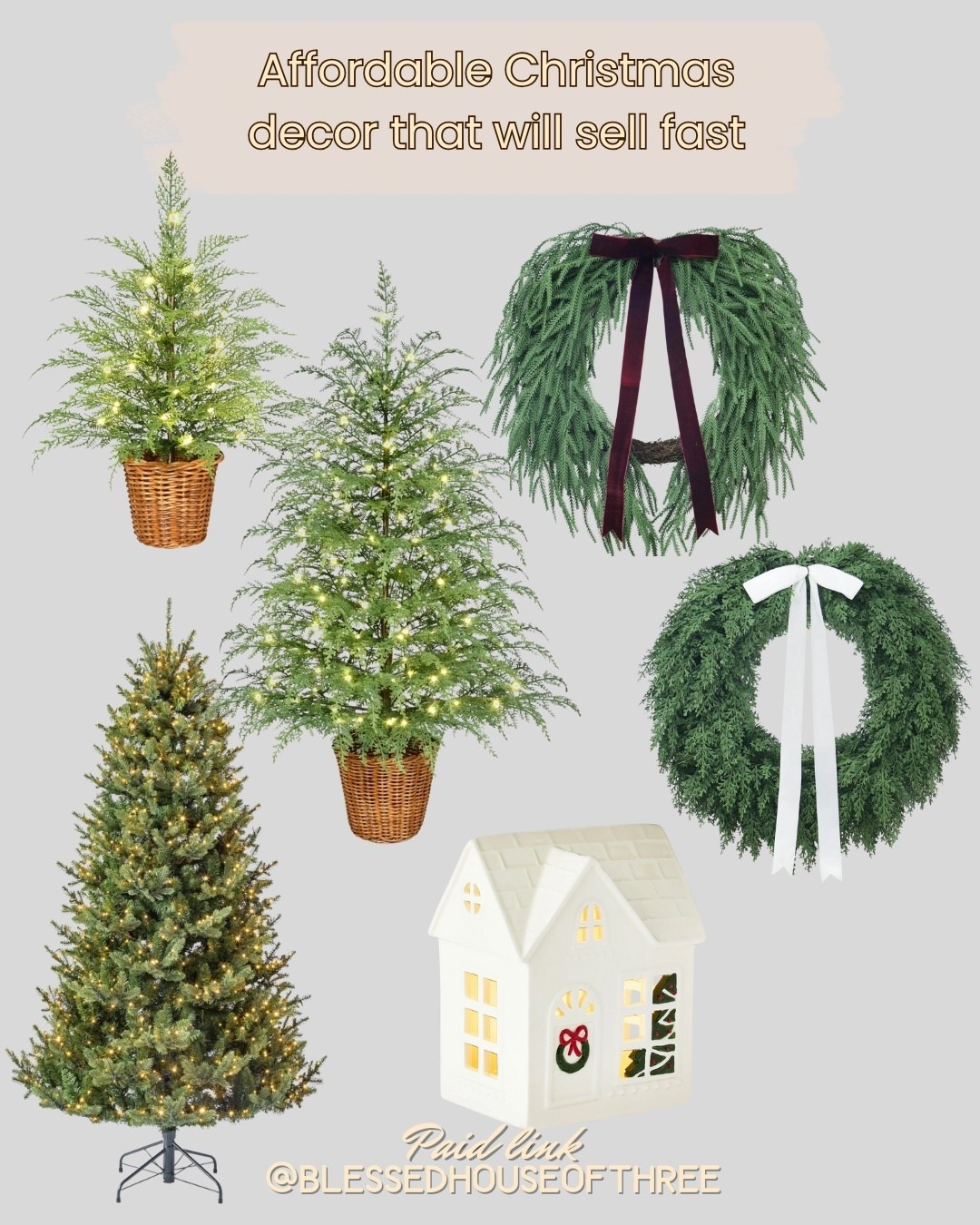 🎄 Christmas decor currently in stock 🎄 these will sell out. 

High sell or risk, Christmas wreath with bow, prelit small Christmas tree, affordable Christmas tree, my Texas house, ceramic Christmas house, Norfolk garland, cypress tree, Norfolk wreath. Walmart, 4 ft Christmas tree, 2 ft Christmas tree, 

#LTKStyleTip #LTKSeasonal #LTKHome