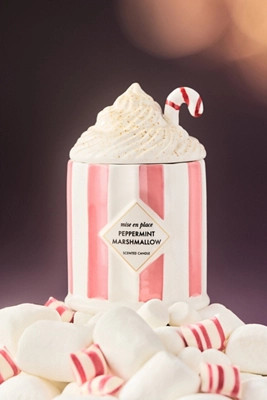 mise en place Gourmand Peppermint Marshmallow Ceramic Candle | Anthropologie (US)