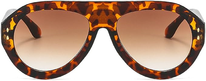 Popular Fashion Pilot Sunglasses Women Shades UV400 Retro Rivets Decoration Gradient Trending Men... | Amazon (US)