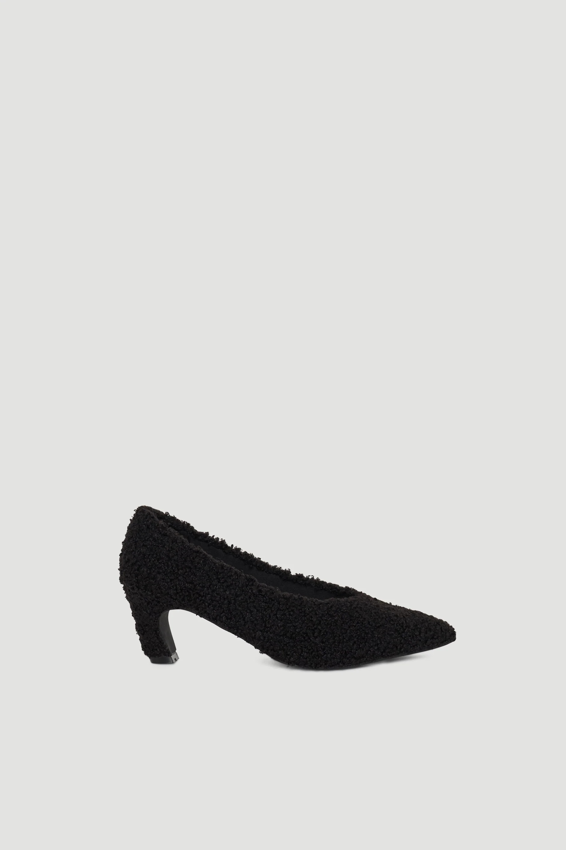 Felicity Fluffy Heels - Black | DECJUBA