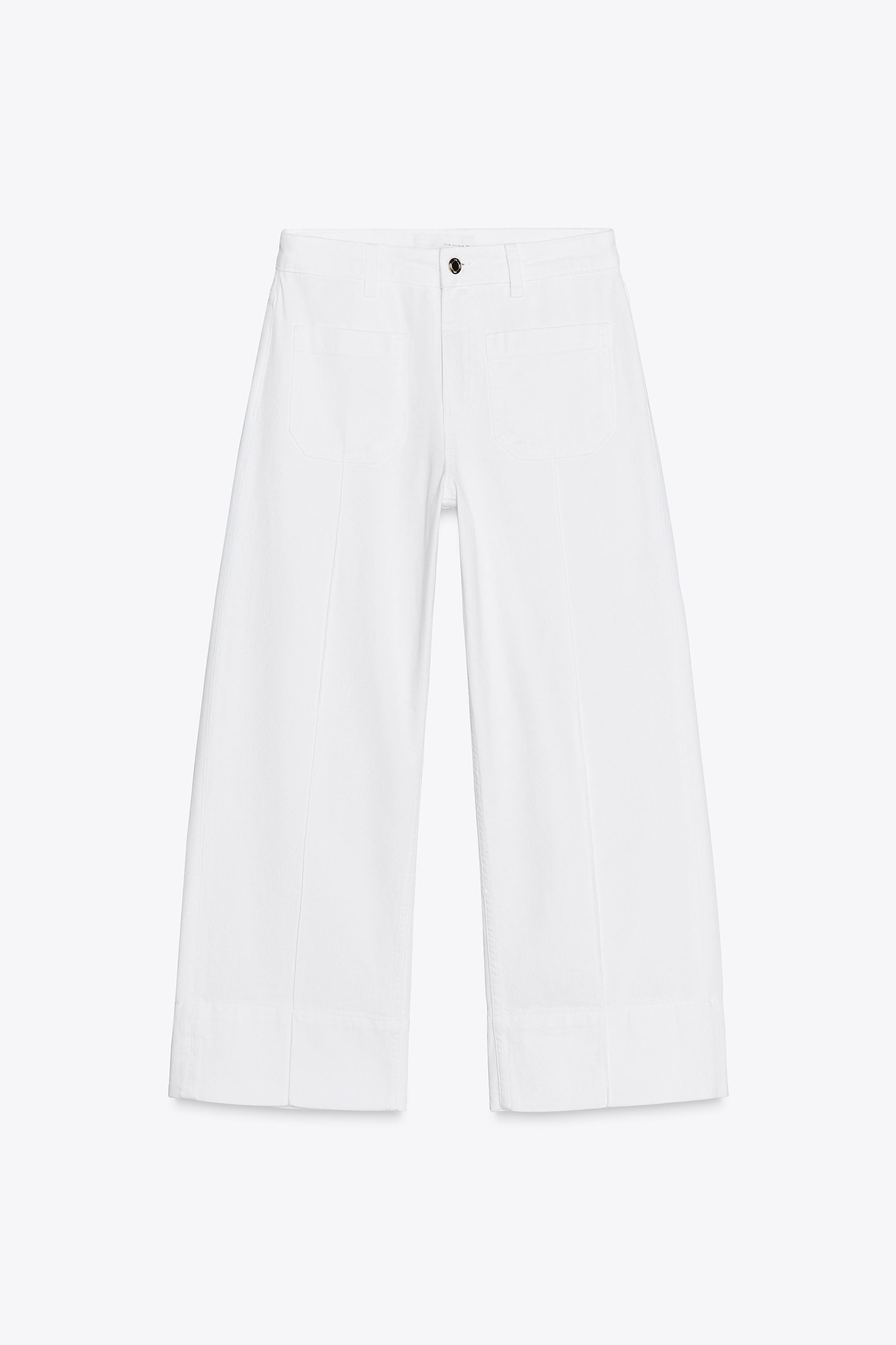 HIGH-WAISTED Z1975 CROPPED WIDE LEG JEANS | Zara US