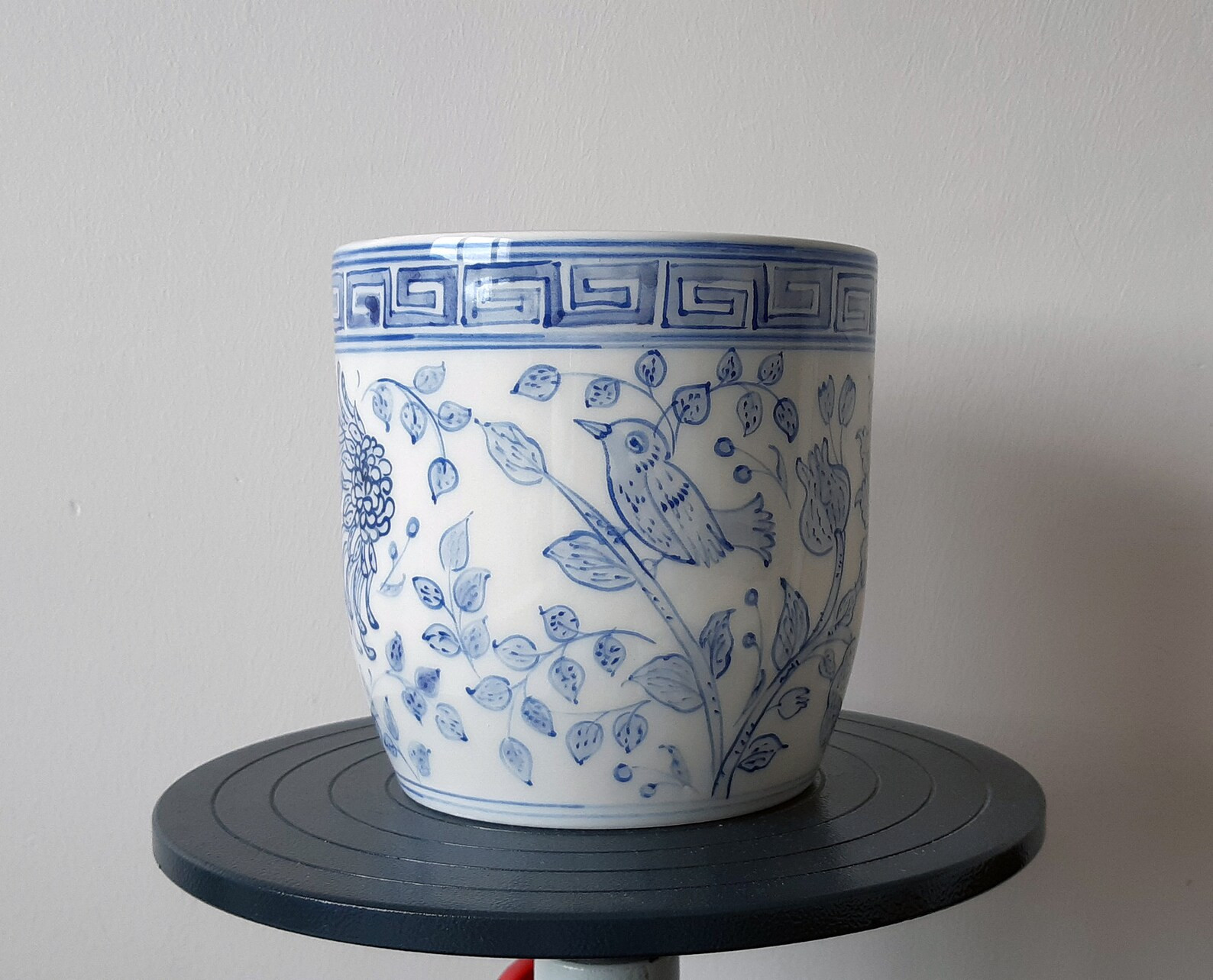 Handmade Ceramic Succulent Planter: Blue and White Chinoiserie Pot - Etsy | Etsy (US)