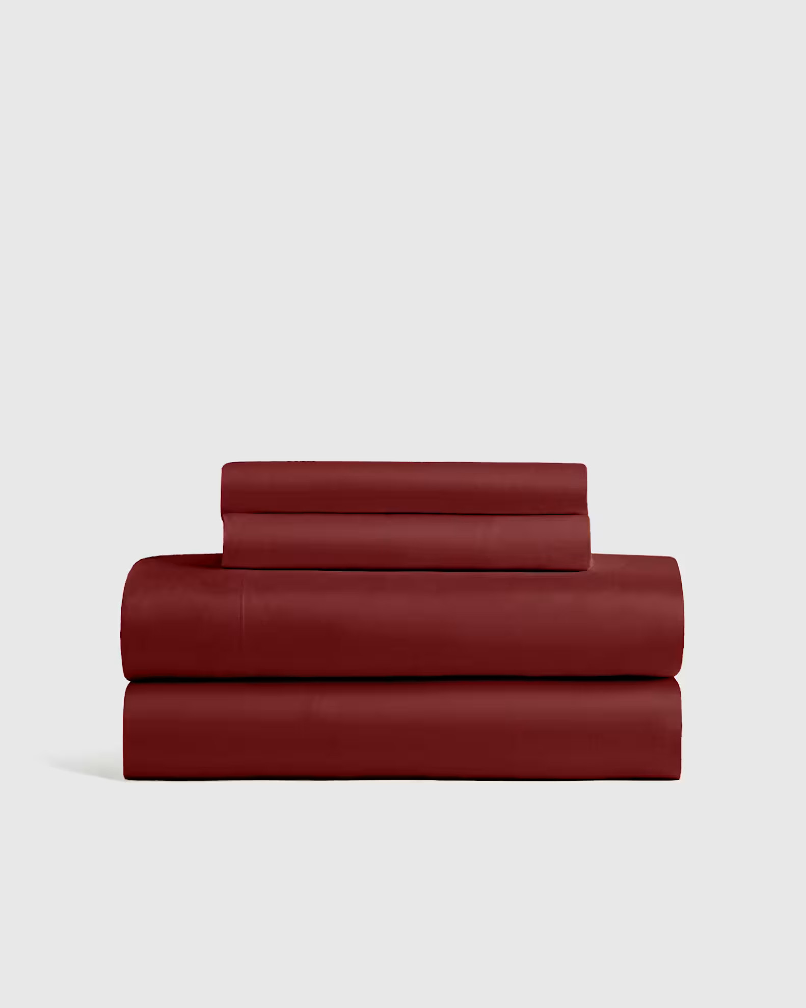 Organic Bamboo Viscose Sheet Set in Burgundy | Quince