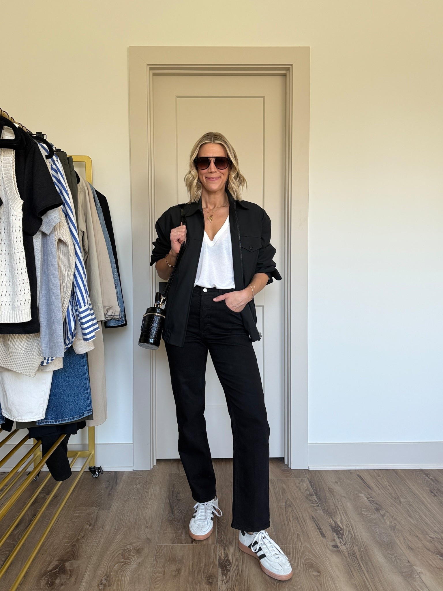 Wearing 26 jeans, small sweater, small bomber jacket, sneakers tts

#LTKOver40 #LTKgrwm #LTKootd