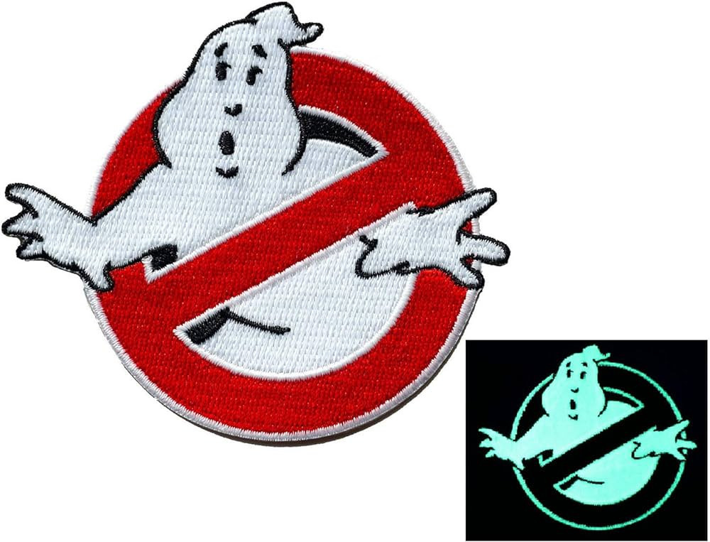 Graphic Dust Glow in the Dark Ghostbusters Embroidered Iron on Patch Applique Logo Costume Cospla... | Amazon (US)