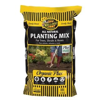 Kellogg Garden Organics 1.5 cu. ft. All Natural Planting Mix for Trees, Shrubs and Roses-6160 - T... | The Home Depot