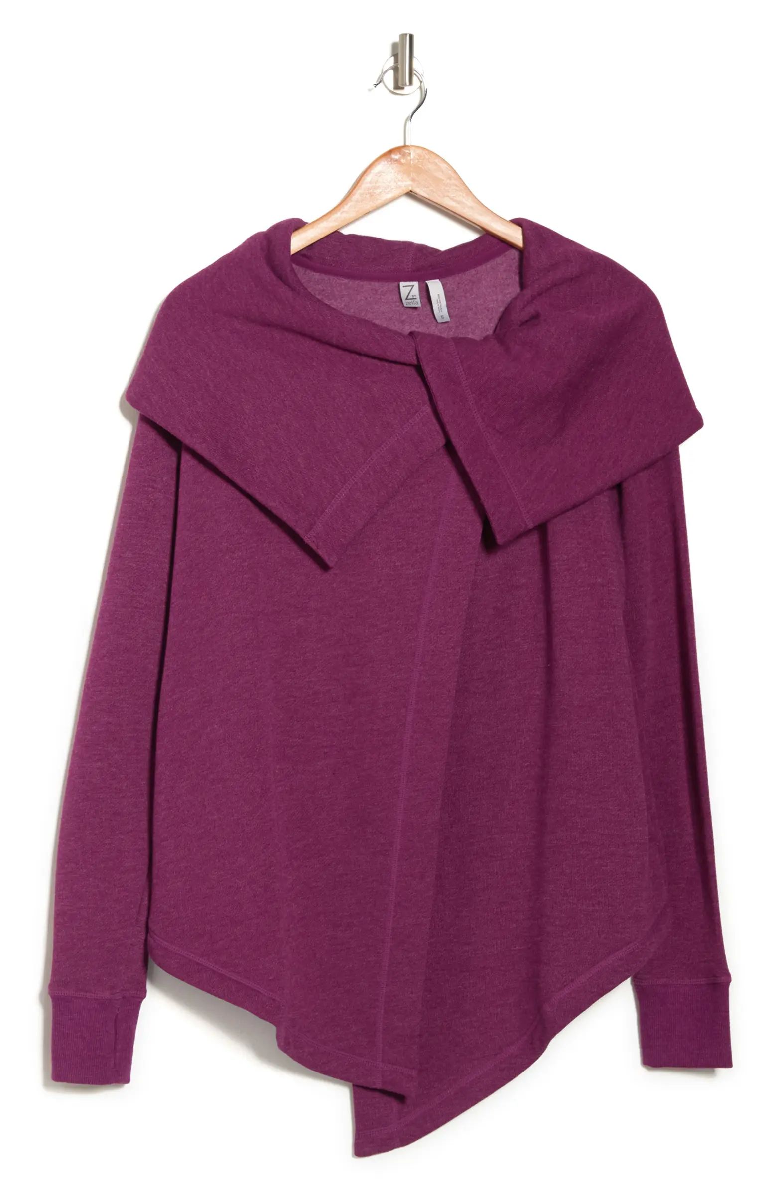 Z by Zella Shooting Star Drape Collar Cardigan | Nordstromrack | Nordstrom Rack