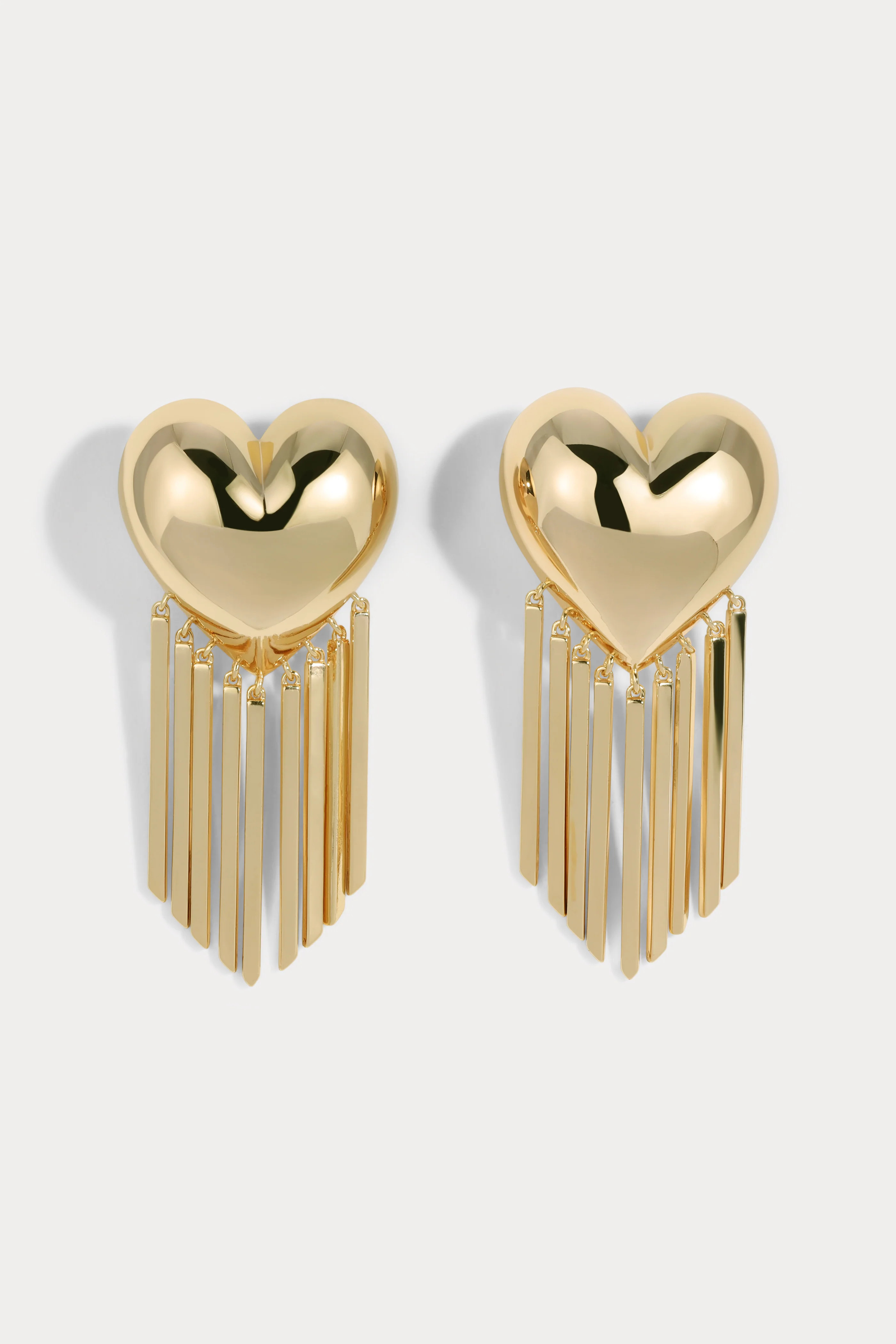 Bubble Heart Fringe Earrings | Lili Claspe