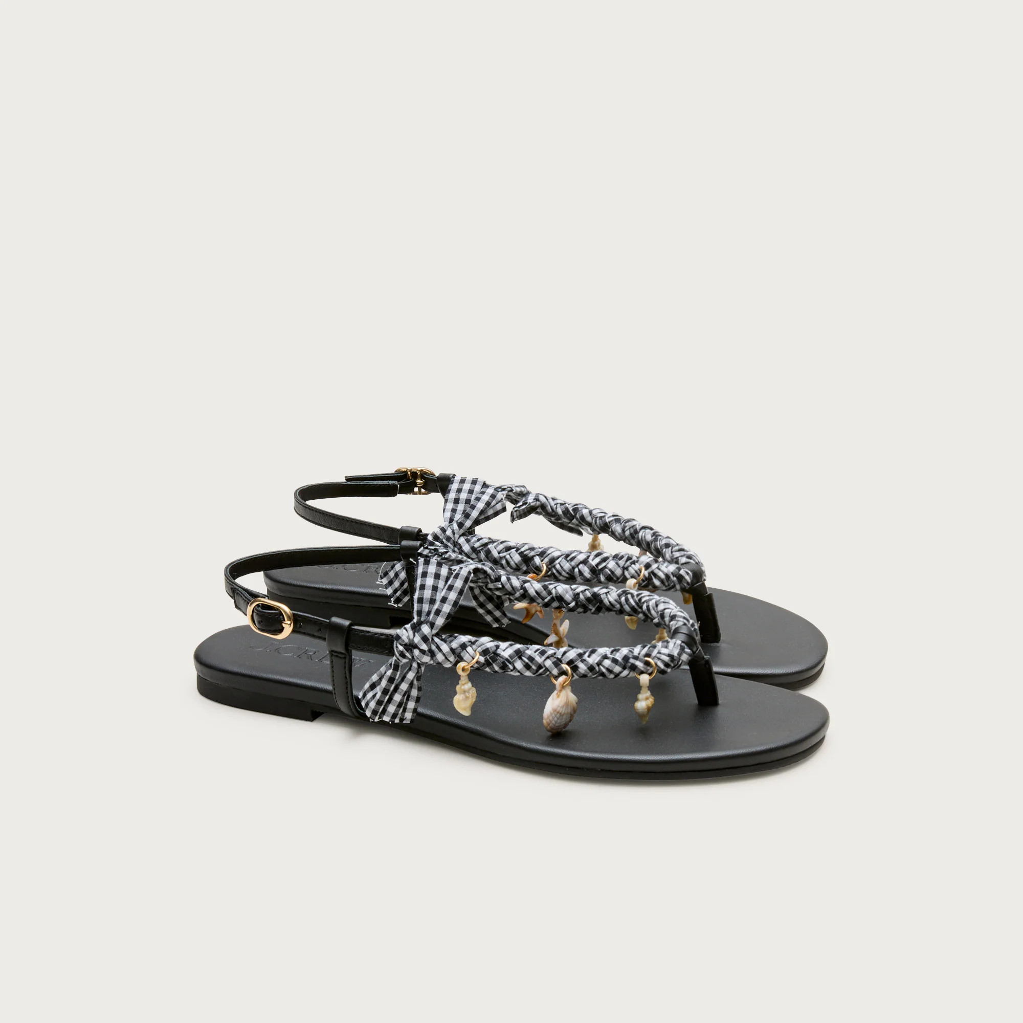 Audrey charm slingback sandals with gingham ribbon | J. Crew US