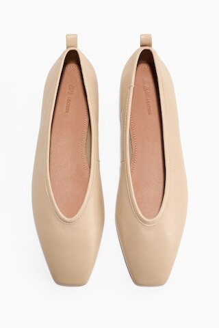 H & M - Leather ballet flats - Beige | H&M (UK, MY, IN, SG, PH, TW, HK)