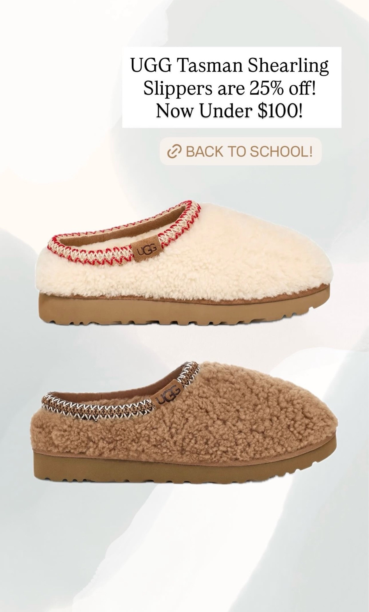 UGG Tasman Shearling Slippers are 25% off! Now under $100! Back to school for teens/tweens! Fall shoes - rare sale finds

#LTKSaleAlert #LTKKids #LTKTravel
