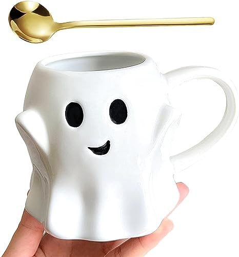 Yopcuvi Ghost Mug, Ceramic Ghost Coffee Mug, Halloween Ghostface Mug, 14 Fl Oz | Amazon (US)