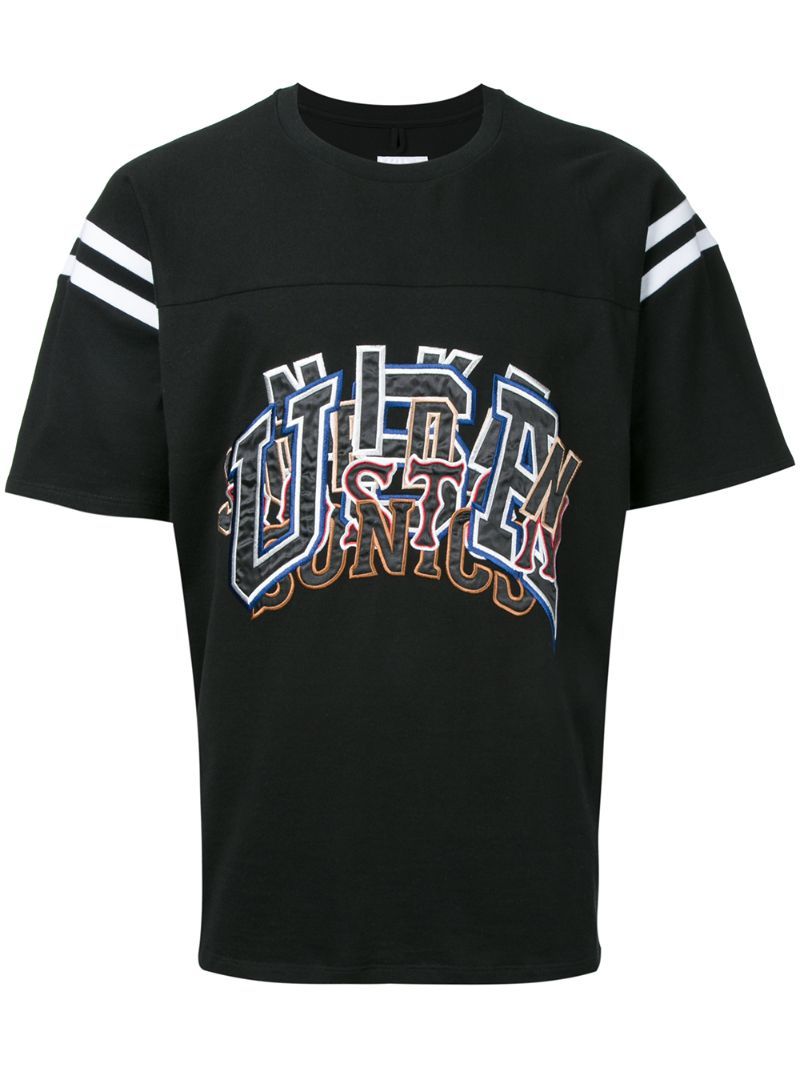 Doublet embroidered T-shirt, Men's, Size: Medium, Black, Cotton | FarFetch US