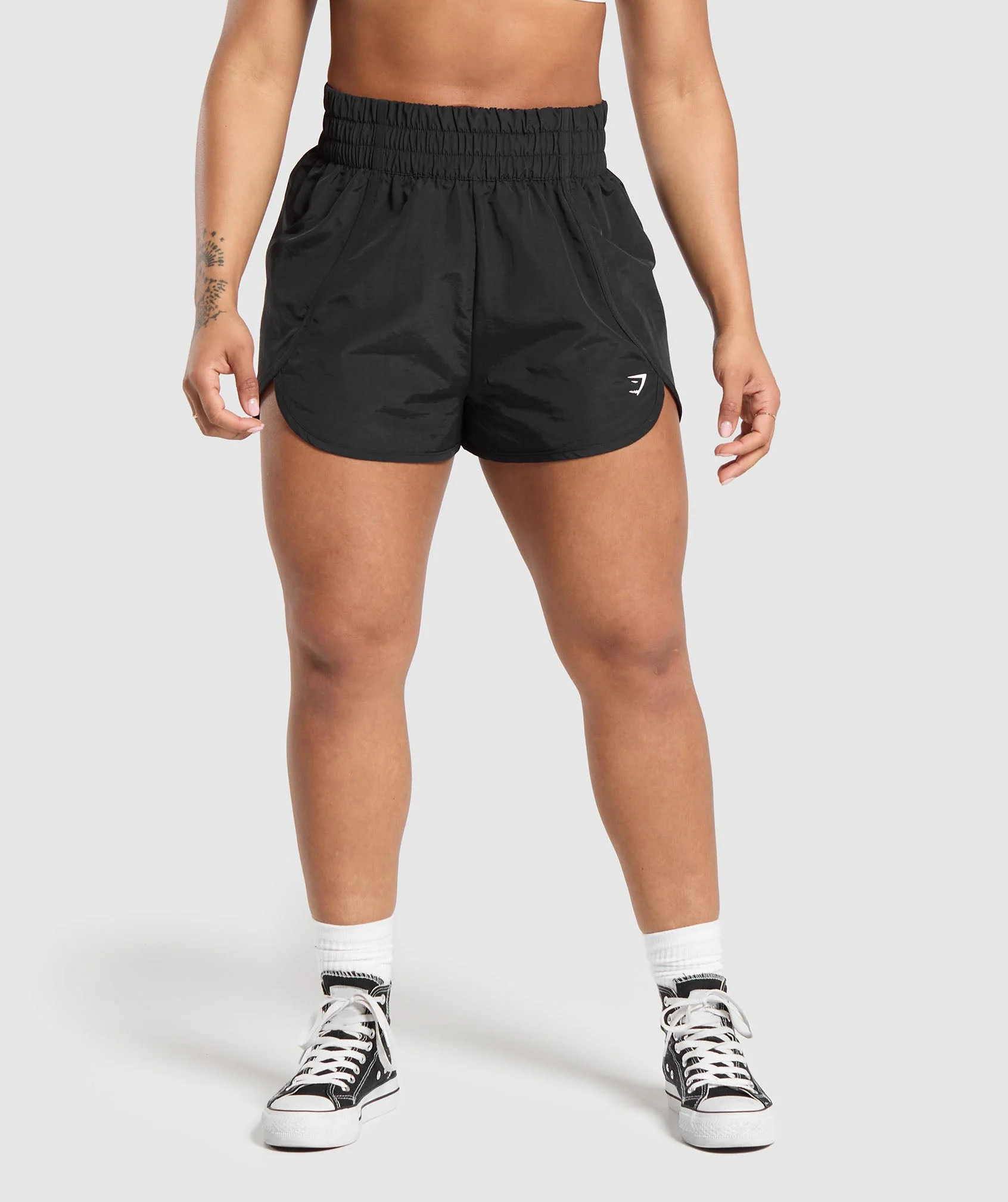 Gymshark Retro Waistband Shorts - Black | Gymshark CA