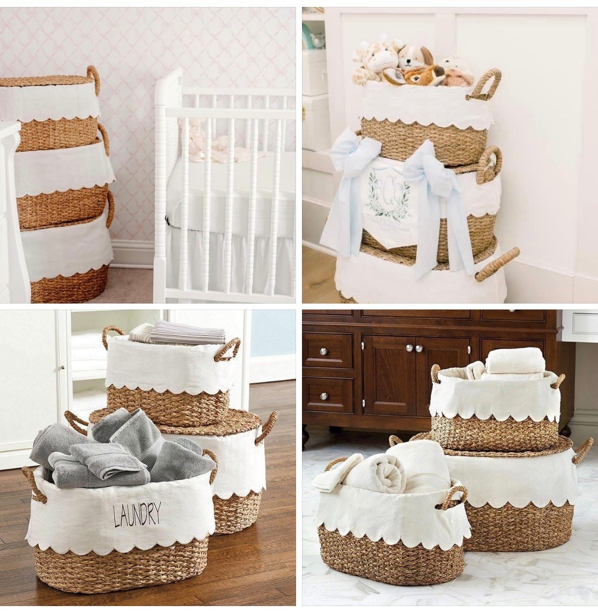 RUN don’t walk!!! The nesting baskets we all know and love are 30% OFF right now 🙌🏼 which means you save $100!! Sale ends TONIGHT (3/30)!!!

If you already have them… you get it 🤍
And if you don’t… I am sure you’ve had your eye on them 👀

I got these when I was pregnant with my daughter and almost 3 years later I LOVE them! They are one of those purchases that just keeps proving itself over and over again!!

So cute AND so functional 🙌🏼
They hold SO much and work in literally every space:

• nursery storage (blankets, sheets, swaddles)
• toys + books (especially seasonal swaps)
• laundry (I use them daily for dirty clothes!)
• travel essentials (slumber pod, monitor, sound machine, fans)
• bathroom storage (towels + extra linens)

Makes a great laundry basket — the liner makes laundry SO easy… just toss it straight in the wash with the dirty clothes 🧺 🧼 

Truly one of my favorite home finds I recommend over and over again!!!

If you’ve been thinking about getting them… this is your sign!!! 🎉

#nursery #nurserydecor #nurseryinspo #baby #babyboy #boy #littleboy #littleboyroom #toddlerboy #boyroom #boydecor #girlroom #girldecor #babygirl #toddlergirl #girl #homedecor #art #artwork #preppy #preppystyle #classic #classicstyle #grandmillenial #grandmillenialstyle 
#homedecor #home #interior #interiordesign #cozyspaces #warmspaces #ltkhome #homedesign #homestyle #design #style #potterybarn #mcgee #mcgeeandco #classicstyle #classicdecor #classicstyle #chair #livingroom #livingroomfurniture #bedroom #bedroomfurniture  #furniture #slipcover #slipcoverchair #timeless #timelessdecor #timelessstyle #affordable #affordabledecor #affordablestyle #budget #budgetfriendly #budgetdecor #budgetstyle #styleonabudget #homedecoronabudget #homeinspo #homestyle #deal #dealoftheday #sale #salealert #majorsale  
  

#LTKBump #LTKHome #LTKBaby