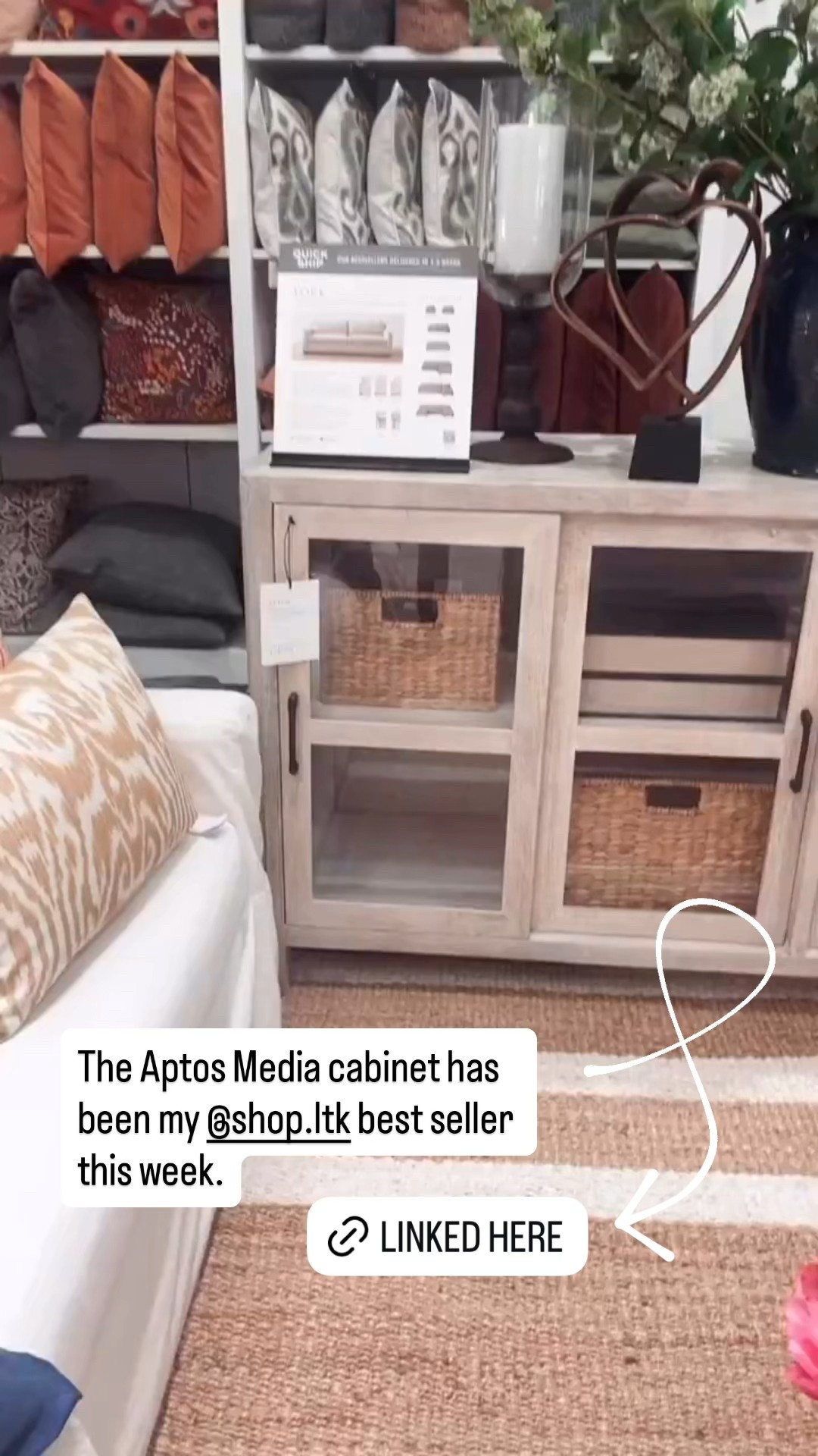 The Aptos Media cabinet from Pottery Barn is so pretty! Light wood finish with glass doors. 

Living room furniture, TV cabinet, family room furniture 

#LTKHome #LTKSaleAlert