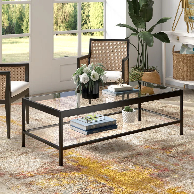 Seral 4 Legs Coffee Table with Storage | Wayfair North America
