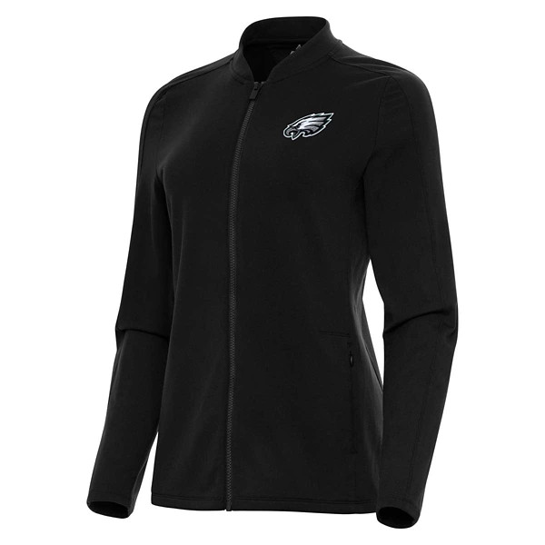 Philadelphia Eagles Women's Antigua Continual Mid Athletic Jacket 2XLarge Black | Scheels