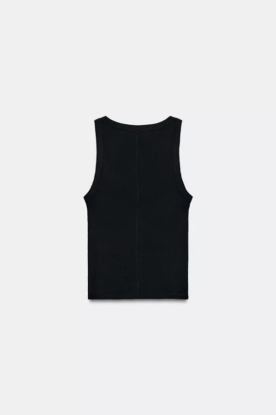 RIBBED SLEEVELESS TOP | Zara US