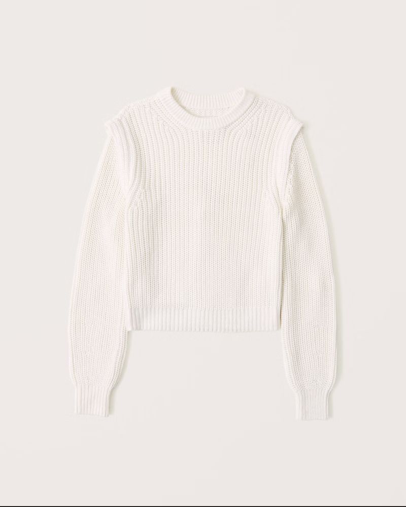 Strong Shoulder Crew Sweater | Abercrombie & Fitch (US)