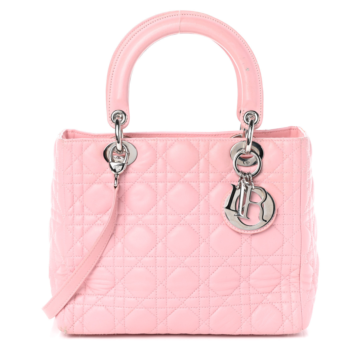 CHRISTIAN DIOR

Lambskin Cannage Medium Lady Dior Light Pink | Fashionphile