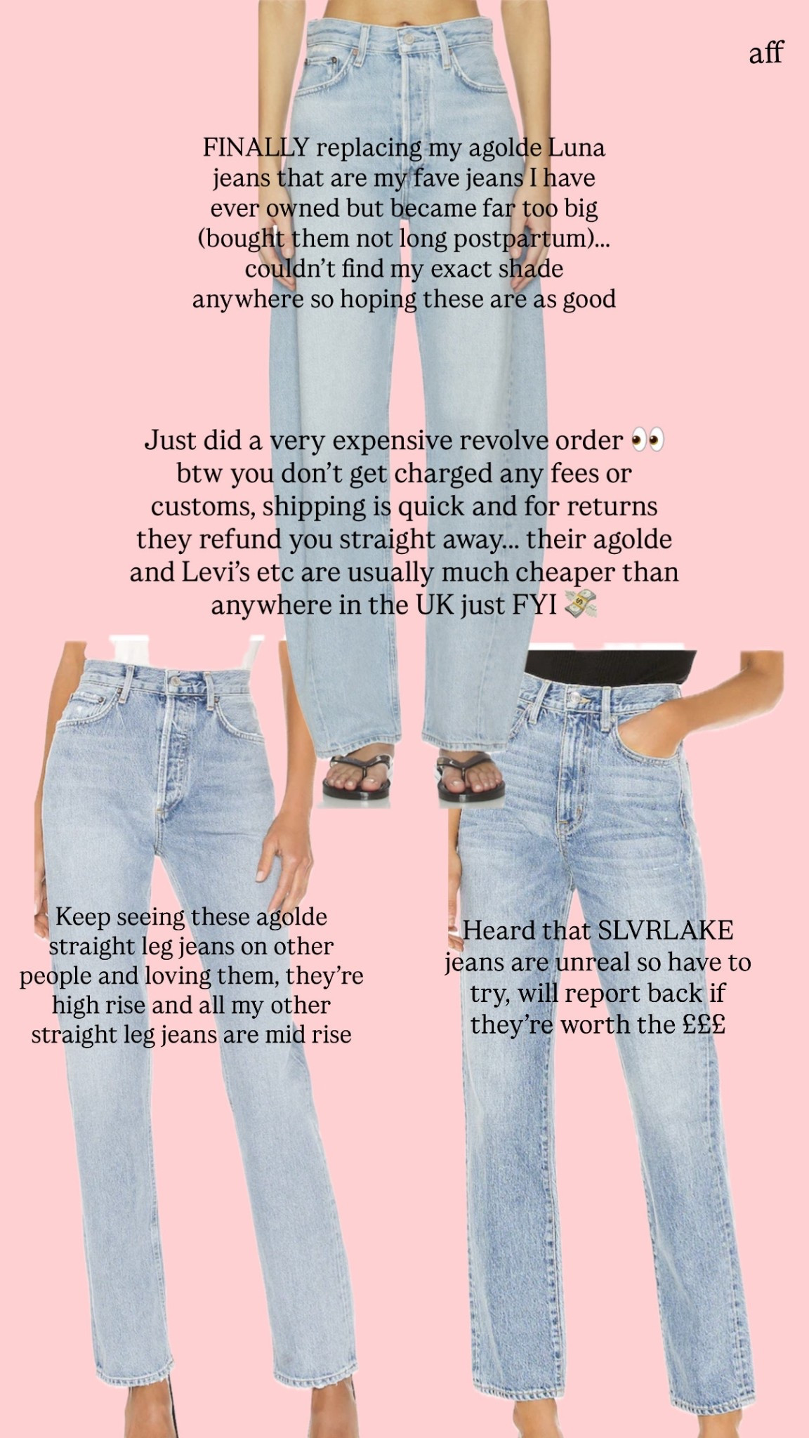 Revolve denim jeans order 

#LTKeurope #LTKuk #LTKjeans