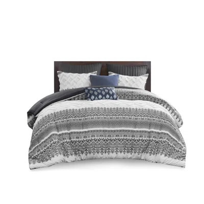 Farmhouse Comfort Bedding Sets, Cotton Material, Gray Botanical Style, Ideal For Home | Wayfair North America