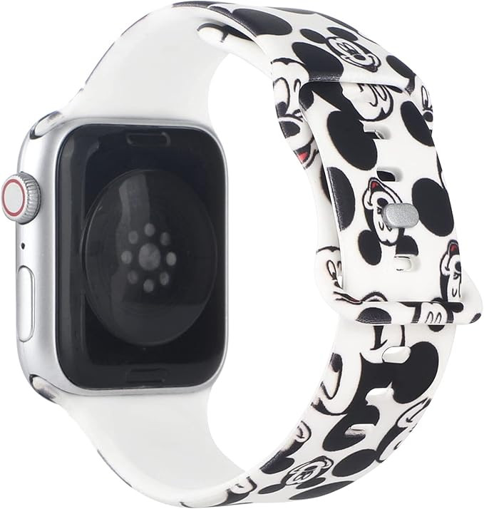 OnederHome Band Compatible with Apple Watch Bands 38 40 41mm, Cartoon Silicone Printed Fadeless C... | Amazon (US)