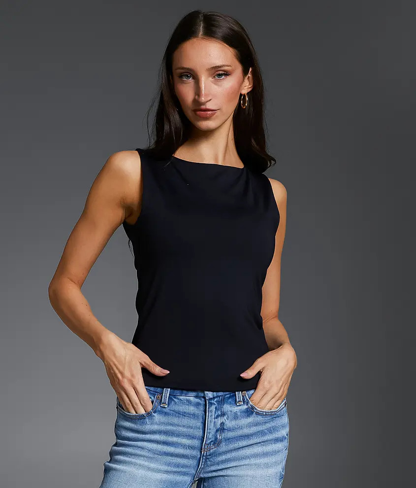 High Neck Shaping & Smoothing Tank Top | Buckle