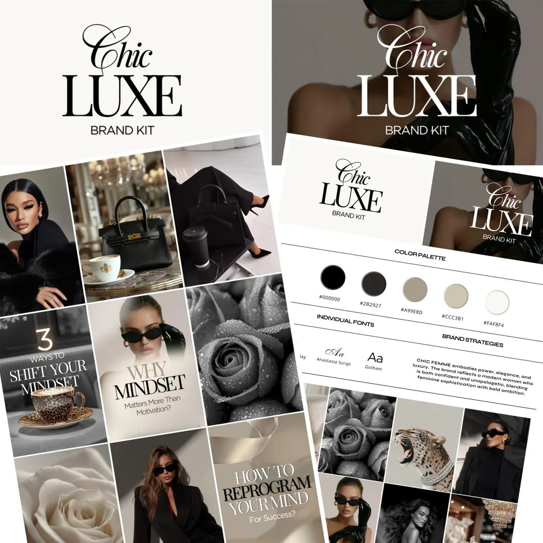 Luxury Elegant Brand Kit \u2013 Canva Instagram Templates, IG & Luxury Stock Images for Instagram... | Etsy (Global)