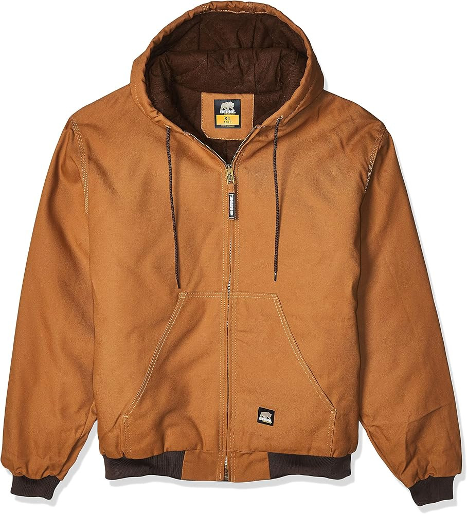 Berne Men's Heritage Duck Hooded Active Work Jacket | Amazon (US)