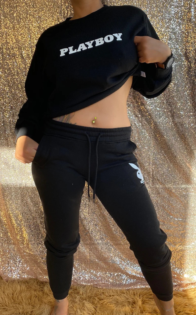 New playboy sweatpants, Jogging bottom, Joggers, Loungewear, Warm, comfort, Street wear, Active g... | Etsy (US)