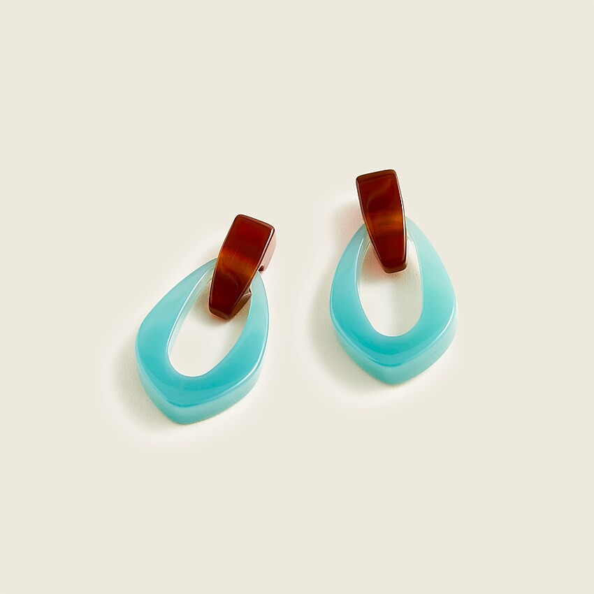 Made-in-Italy acetate door knocker earrings | J. Crew US