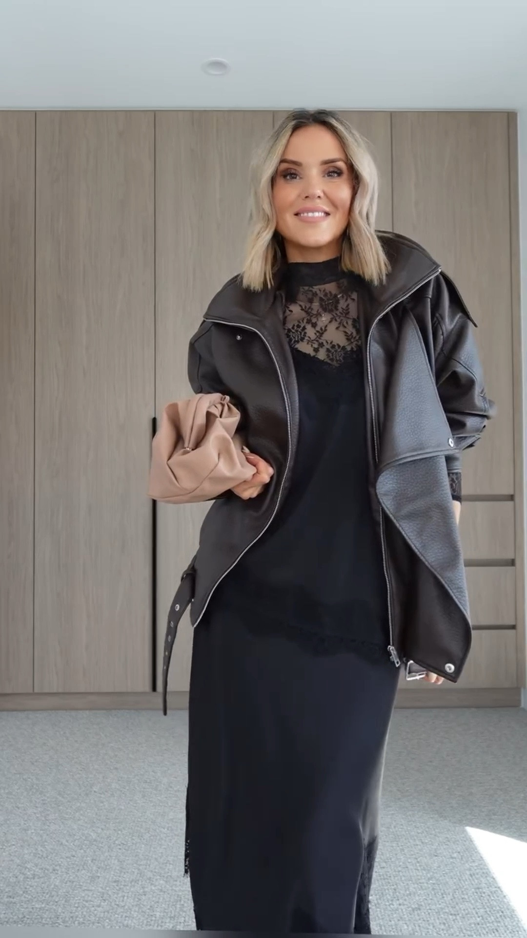 The dreamiest duo: soft lace meets hi shine satin! ✨

Save for when you need inspo! 

How do you like this look? 

Wearing: 
Set: @kmartaus 
Jacket: @cottonon 
Earrings: @rhodin_collection 
Boots: @novoshoes (last season) 
Bah: @boohoo (last season) 

Also see product links tagged! 

#leatherjackets #melbournefashionblogger #melbournemum #australianstyle #melbournestyle
