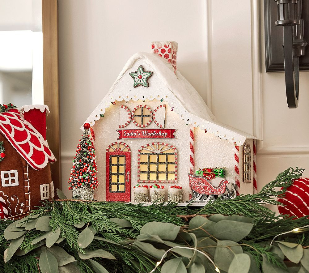 Classic Light-Up Mantel Village | Pottery Barn Kids