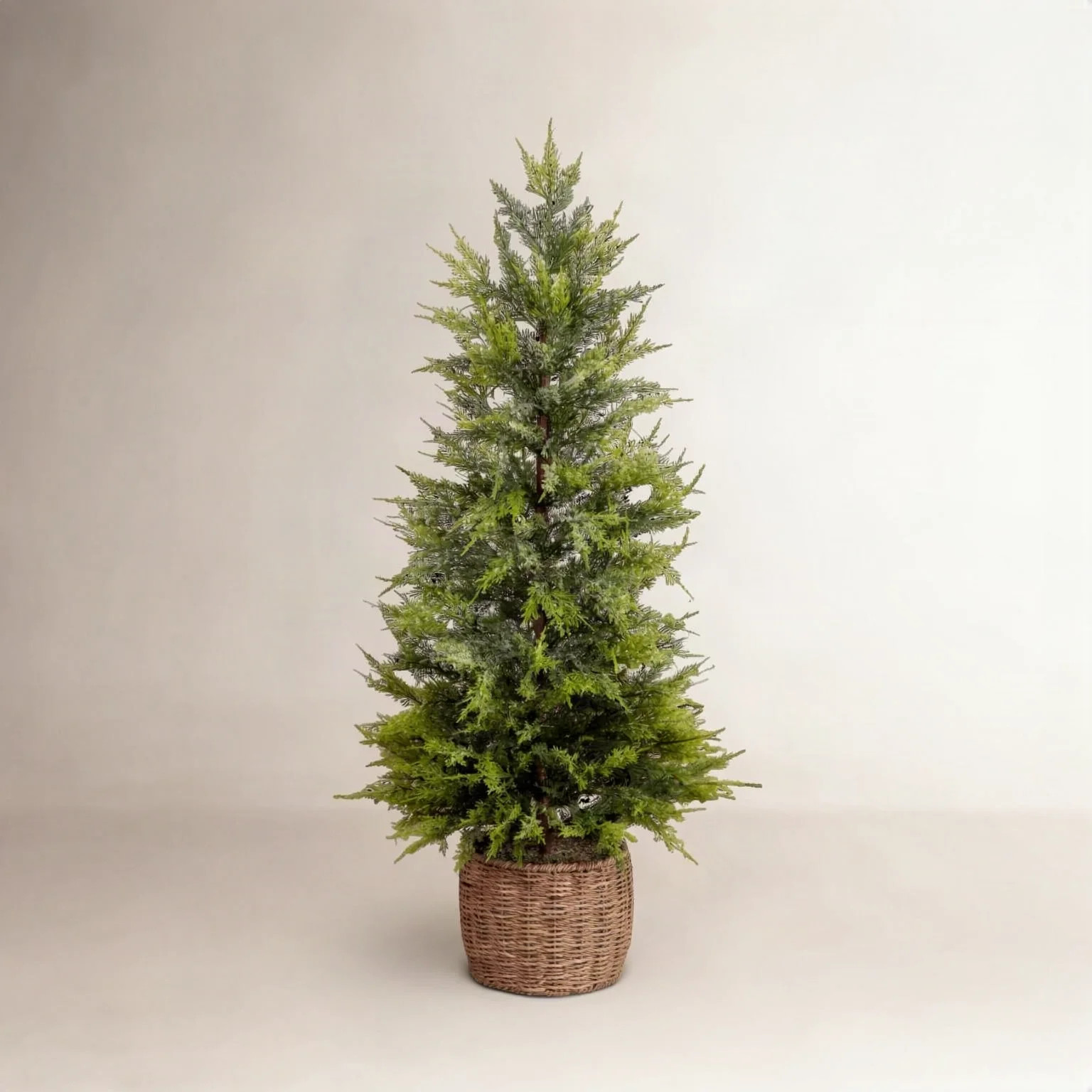 3Ft. Pre-Lit Artificial Lightly Snowed Cypress Christmas Tree With 38 Warm White LED Lights In De... | Joss & Main