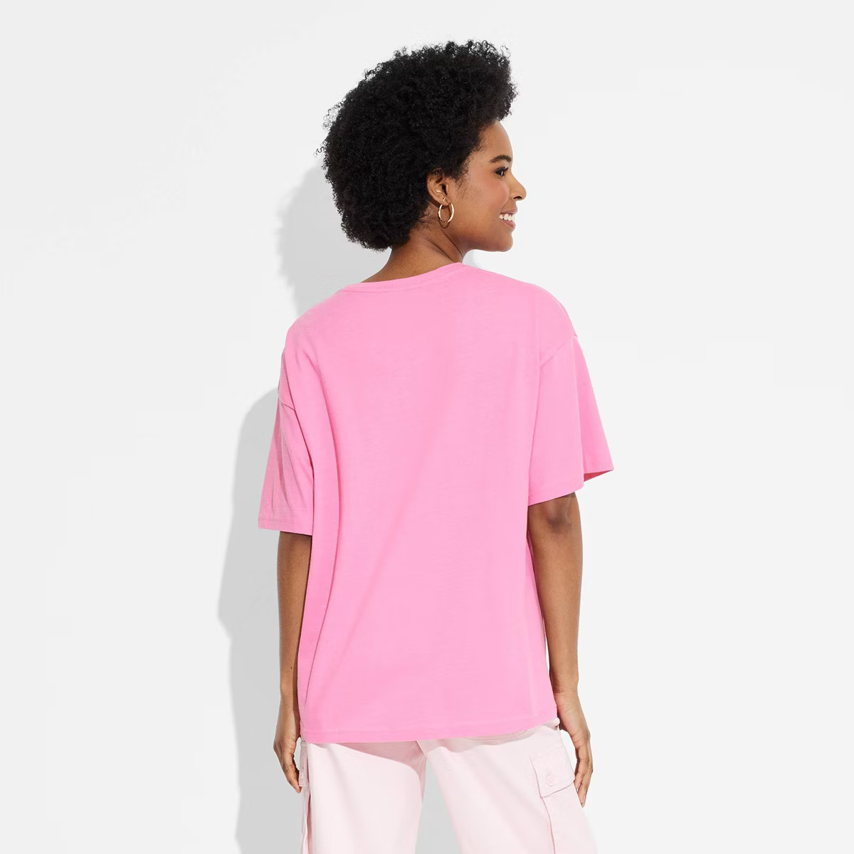 Women's Blink 182 Oversized Short Sleeve Graphic T-Shirt - Pink | Target