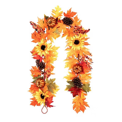 6ft Sunflower Artificial Garland - Haute Décor | Target