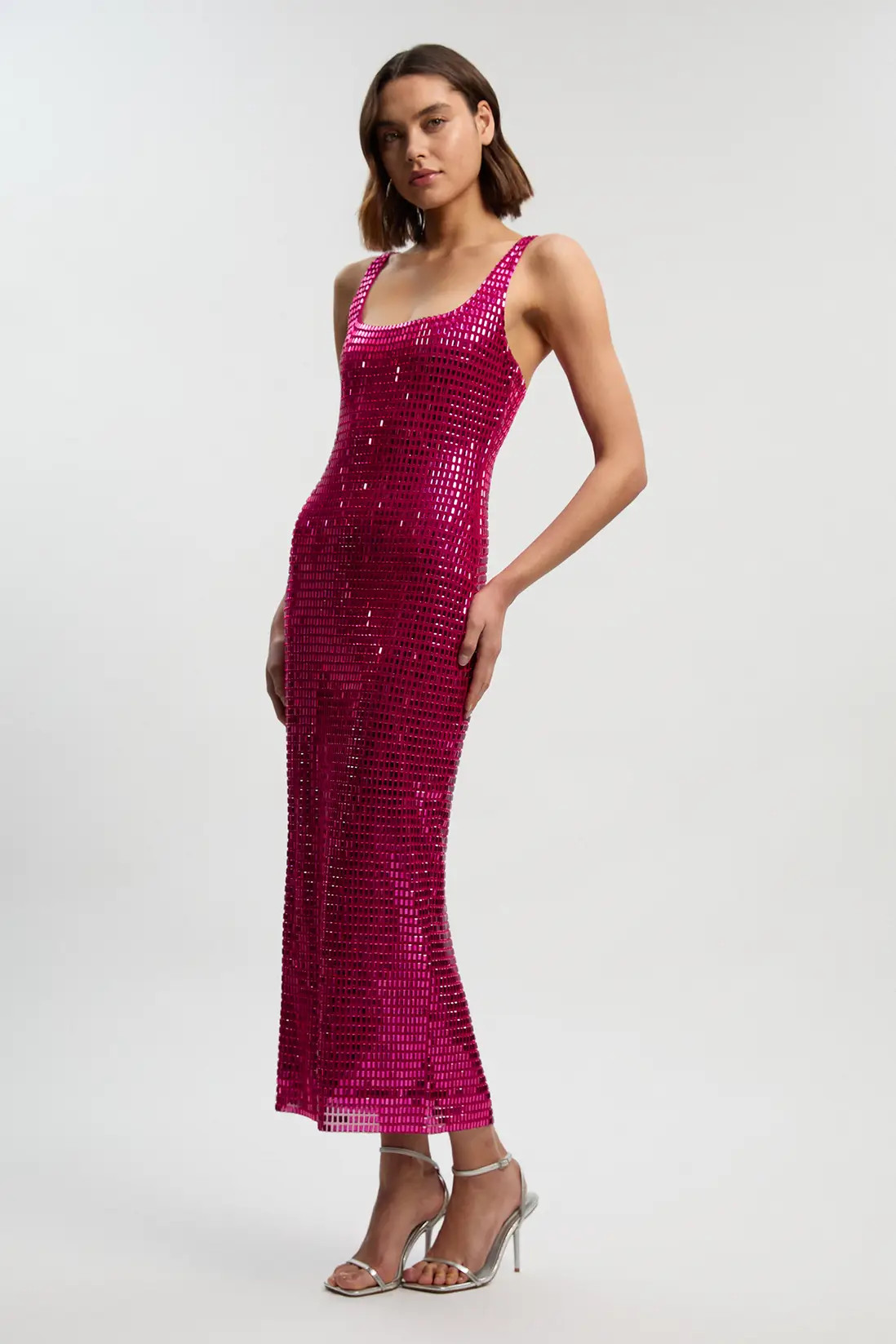 Premium Crystal Embellished Midi Dress | Karen Millen